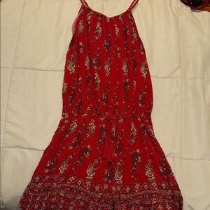 Red Paisley Women's Dress